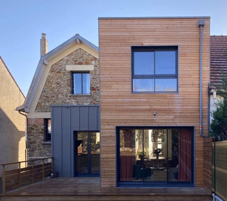 Bois zinc sur meulière