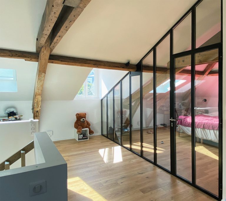 Extension et aménagement d’une belle maison de maître - combles
