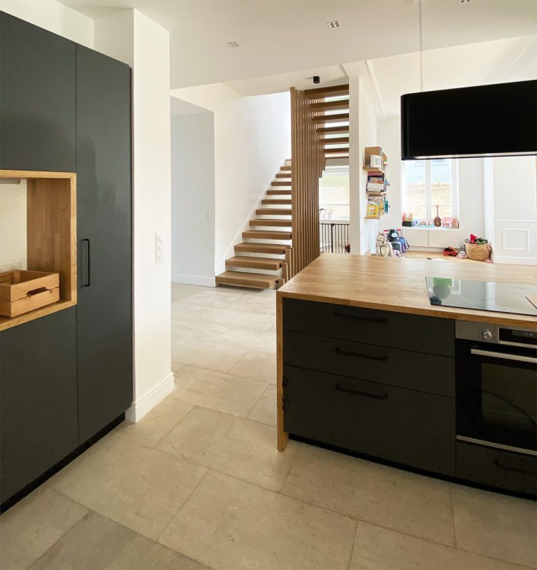 Extension et aménagement d’une belle maison de maître - cuisine