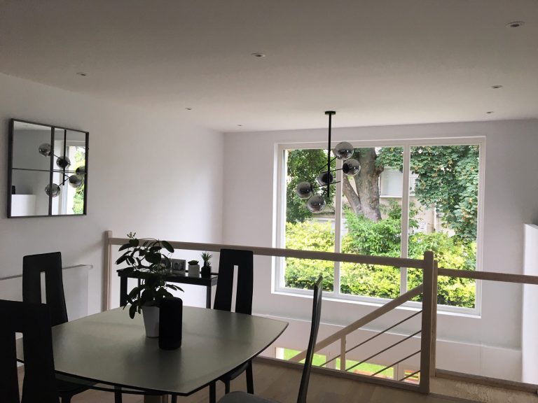 Rénovation à Sceaux - intérieur vers jardin