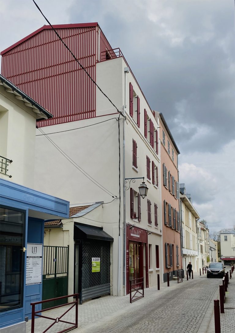 Surélévation d’un immeuble - rue des écoles après les travaux