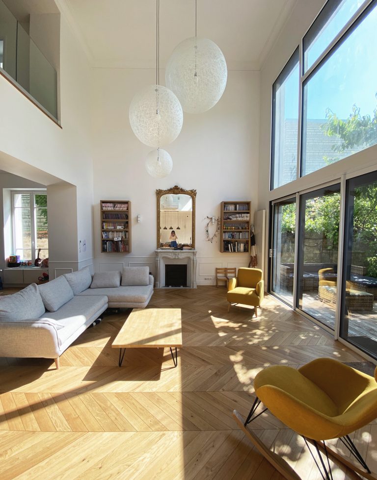 Extension et aménagement d’une belle maison de maître - séjour