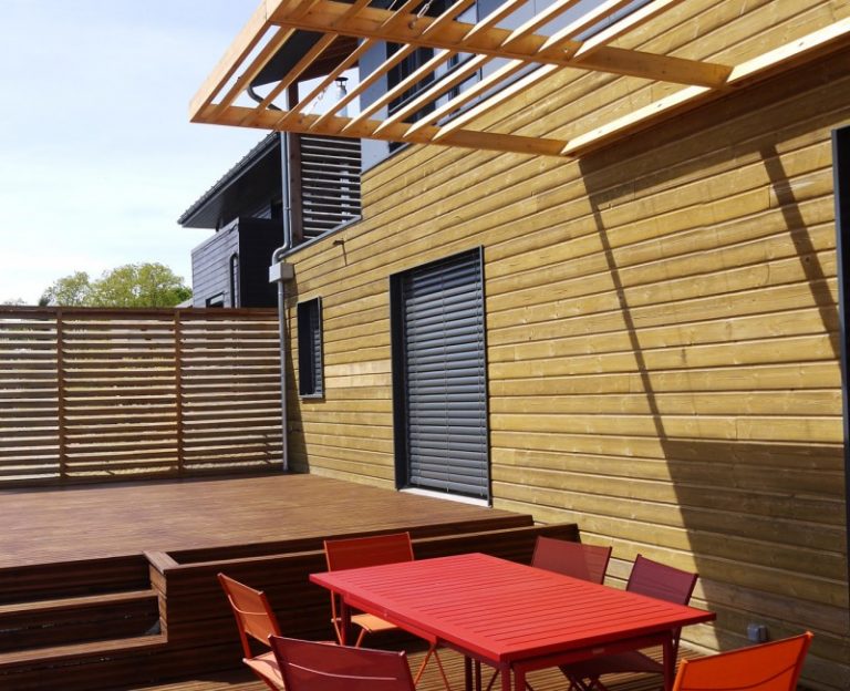 Maison Verrières-le-Buisson - terrasse en bois