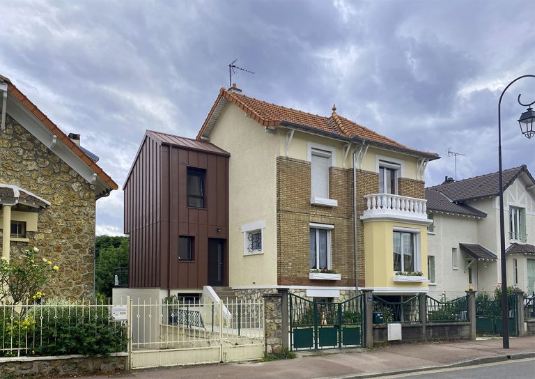 Extension d’une maison individuelle - vue de face