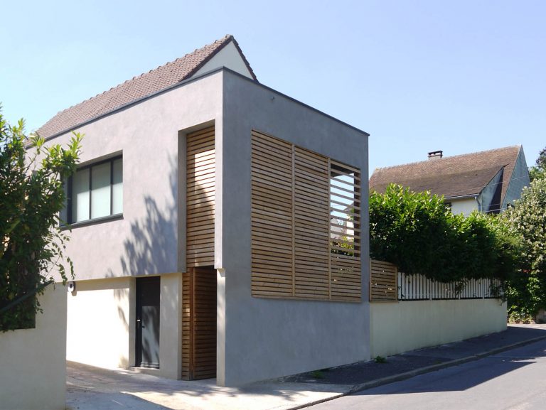 Extension cour et jardin Châtenay- vue rue