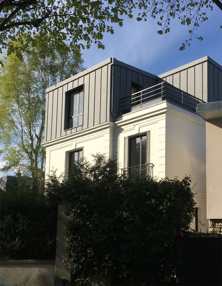 Surélévation Sceaux - façade