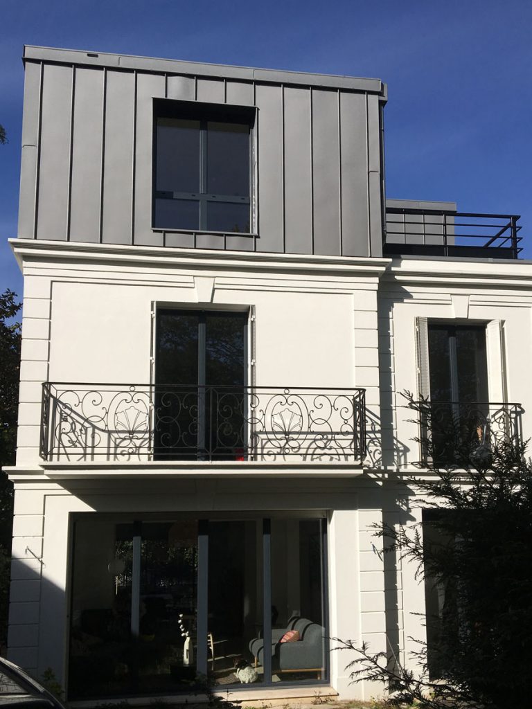 Surélévation Sceaux - façade
